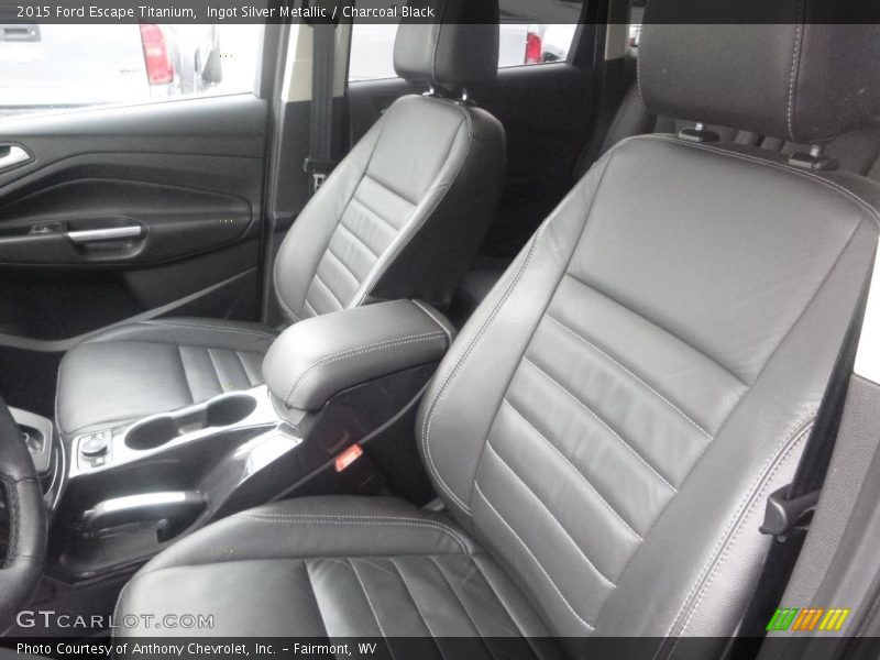 Ingot Silver Metallic / Charcoal Black 2015 Ford Escape Titanium
