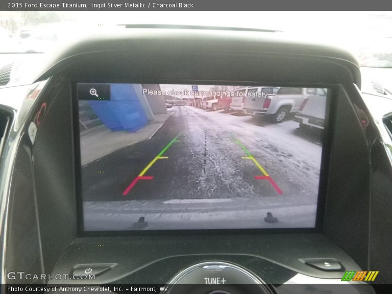 Ingot Silver Metallic / Charcoal Black 2015 Ford Escape Titanium