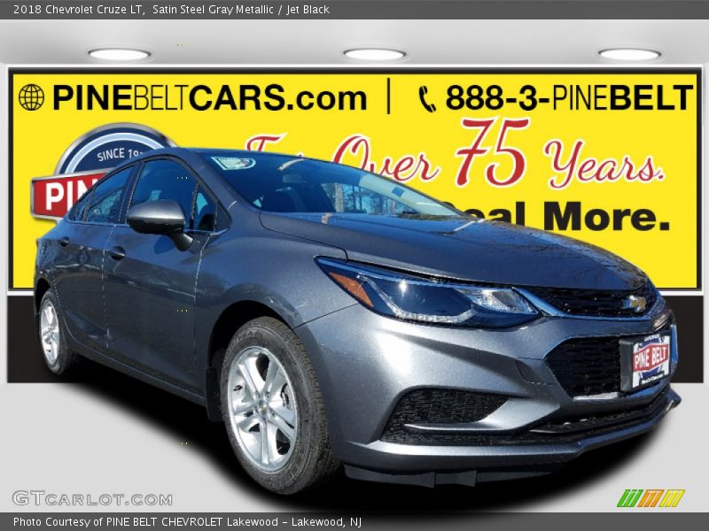 Satin Steel Gray Metallic / Jet Black 2018 Chevrolet Cruze LT
