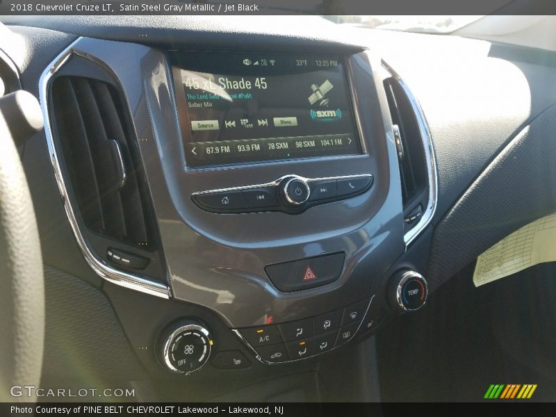 Satin Steel Gray Metallic / Jet Black 2018 Chevrolet Cruze LT