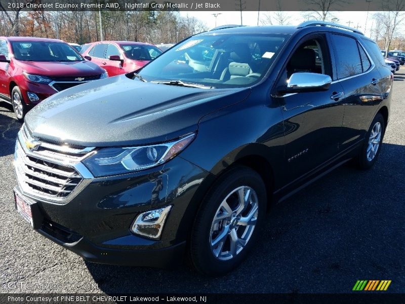 Nightfall Gray Metallic / Jet Black 2018 Chevrolet Equinox Premier AWD