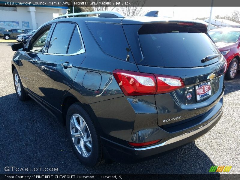 Nightfall Gray Metallic / Jet Black 2018 Chevrolet Equinox Premier AWD