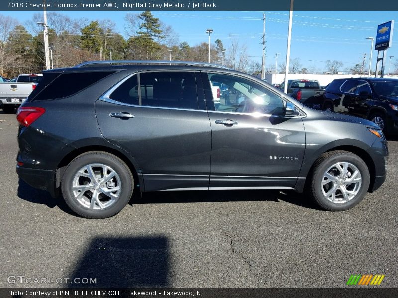 Nightfall Gray Metallic / Jet Black 2018 Chevrolet Equinox Premier AWD
