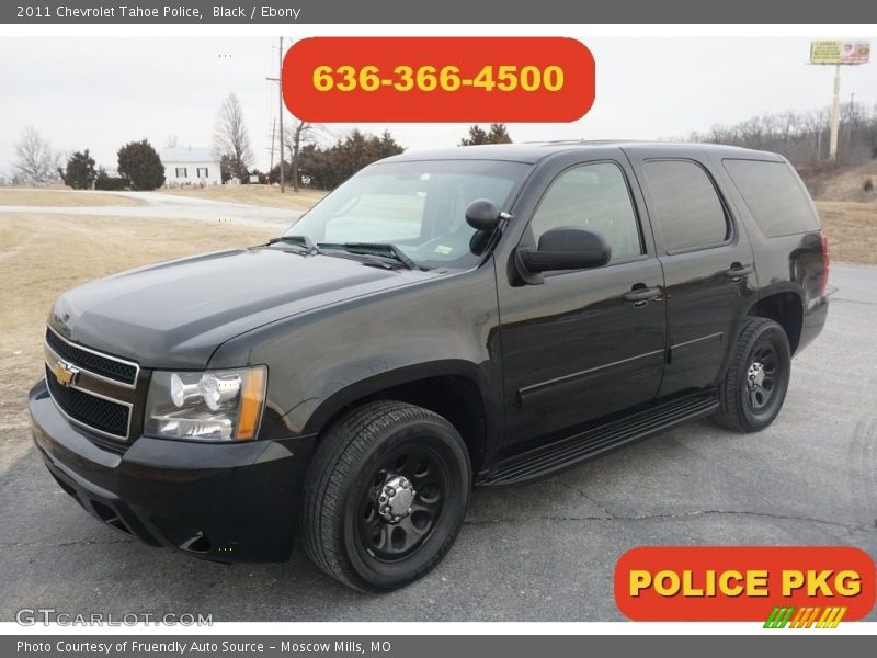 Black / Ebony 2011 Chevrolet Tahoe Police