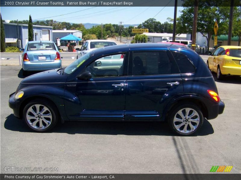 Patriot Blue Pearl / Taupe/Pearl Beige 2003 Chrysler PT Cruiser Touring
