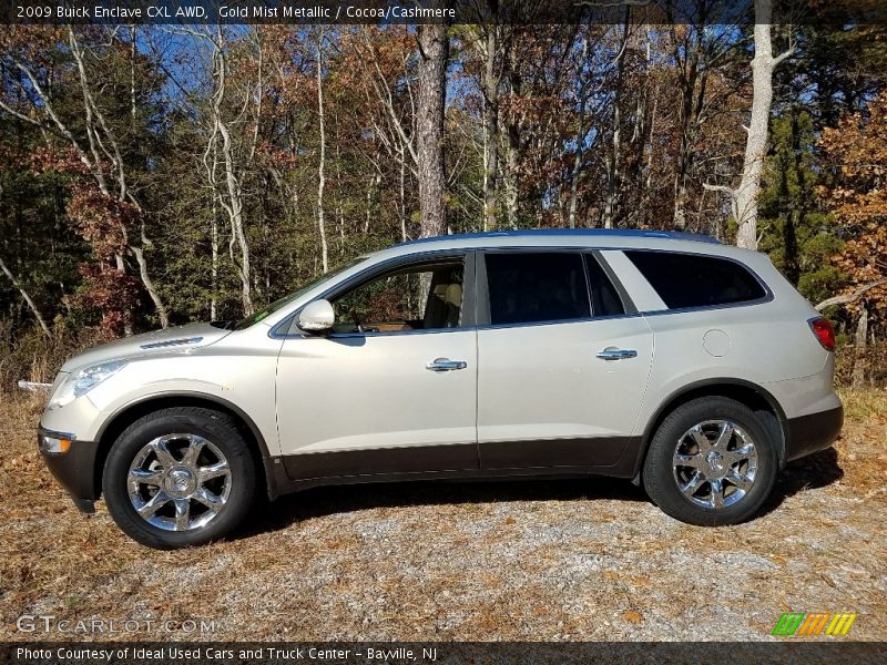 Gold Mist Metallic / Cocoa/Cashmere 2009 Buick Enclave CXL AWD