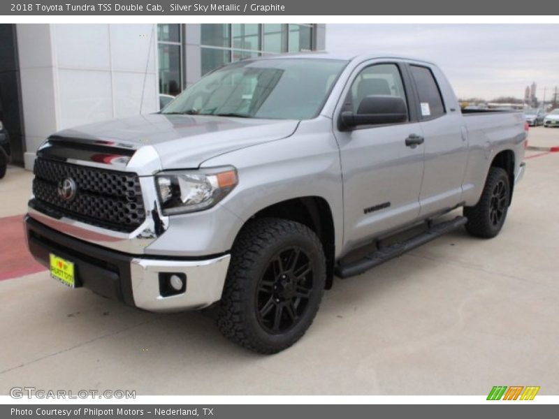 Silver Sky Metallic / Graphite 2018 Toyota Tundra TSS Double Cab