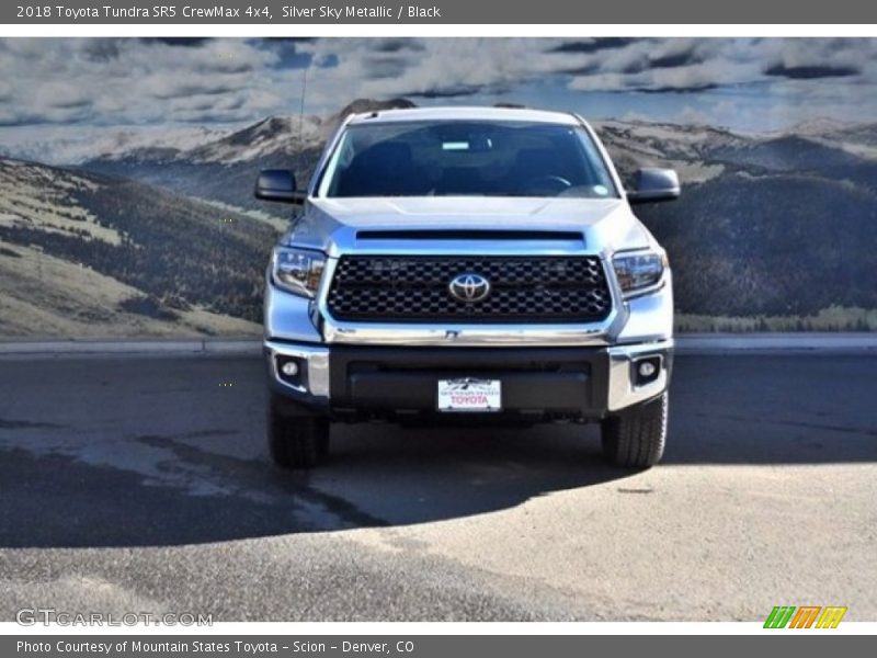 Silver Sky Metallic / Black 2018 Toyota Tundra SR5 CrewMax 4x4