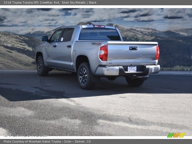 Silver Sky Metallic / Black 2018 Toyota Tundra SR5 CrewMax 4x4
