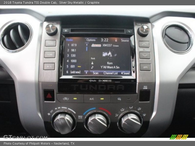 Silver Sky Metallic / Graphite 2018 Toyota Tundra TSS Double Cab