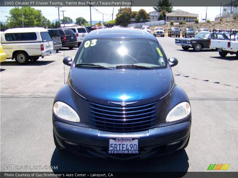 Patriot Blue Pearl / Taupe/Pearl Beige 2003 Chrysler PT Cruiser Touring