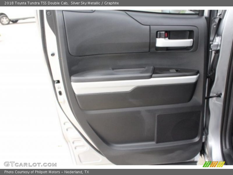 Silver Sky Metallic / Graphite 2018 Toyota Tundra TSS Double Cab