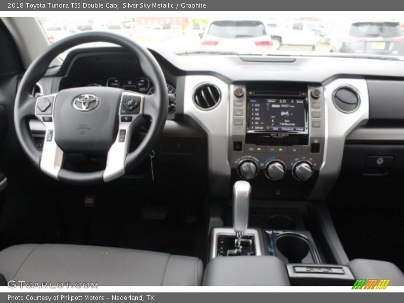 Silver Sky Metallic / Graphite 2018 Toyota Tundra TSS Double Cab