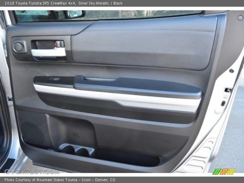 Silver Sky Metallic / Black 2018 Toyota Tundra SR5 CrewMax 4x4