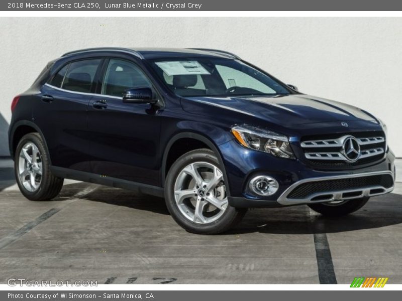 Lunar Blue Metallic / Crystal Grey 2018 Mercedes-Benz GLA 250