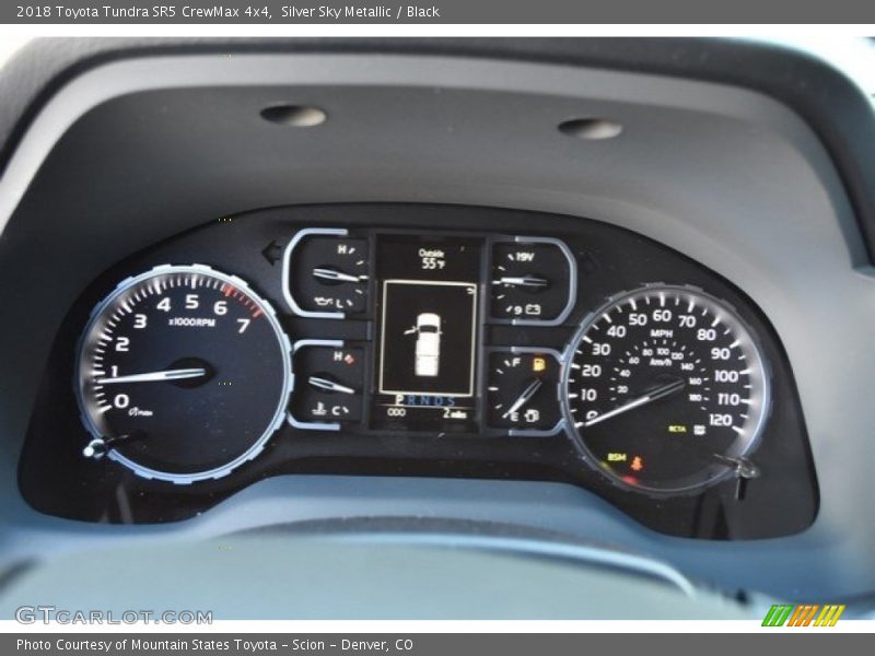 Silver Sky Metallic / Black 2018 Toyota Tundra SR5 CrewMax 4x4