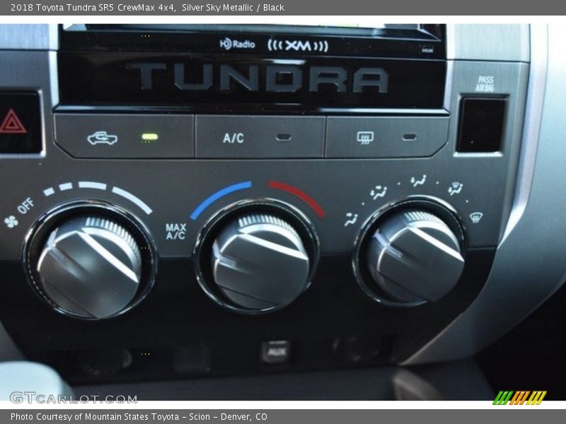 Silver Sky Metallic / Black 2018 Toyota Tundra SR5 CrewMax 4x4