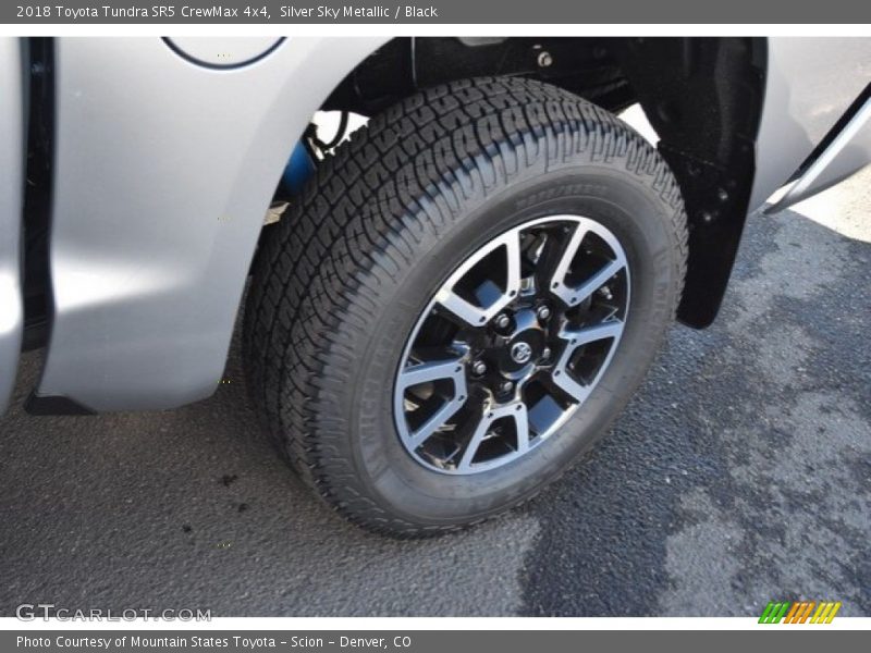 Silver Sky Metallic / Black 2018 Toyota Tundra SR5 CrewMax 4x4