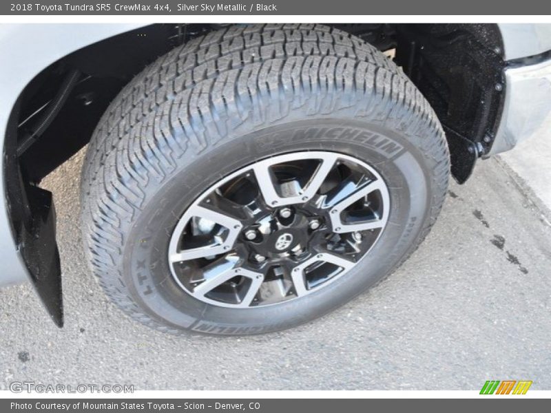 Silver Sky Metallic / Black 2018 Toyota Tundra SR5 CrewMax 4x4