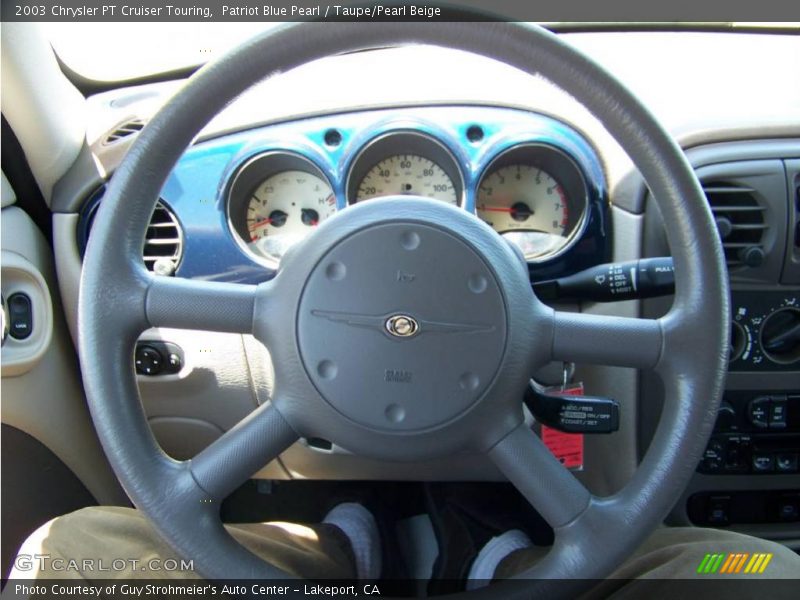 Patriot Blue Pearl / Taupe/Pearl Beige 2003 Chrysler PT Cruiser Touring