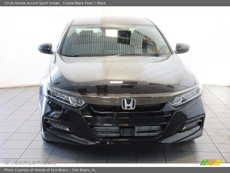 Crystal Black Pearl / Black 2018 Honda Accord Sport Sedan