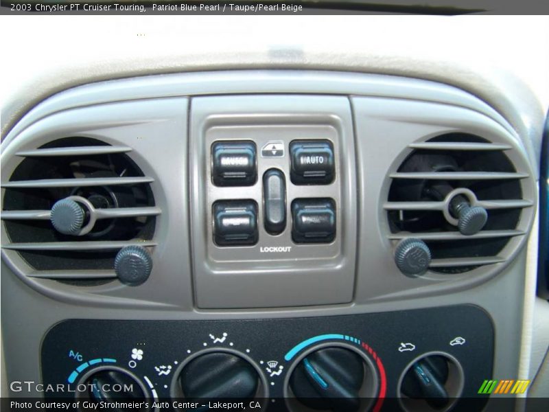 Patriot Blue Pearl / Taupe/Pearl Beige 2003 Chrysler PT Cruiser Touring