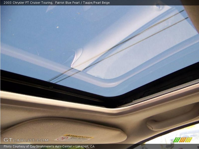 Patriot Blue Pearl / Taupe/Pearl Beige 2003 Chrysler PT Cruiser Touring