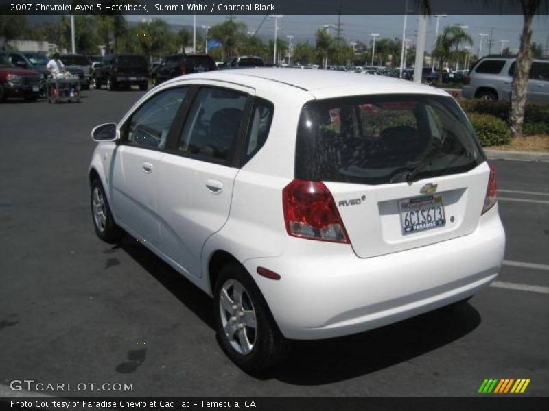 Summit White / Charcoal Black 2007 Chevrolet Aveo 5 Hatchback