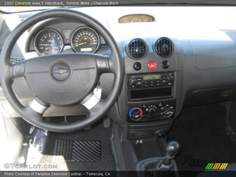 Summit White / Charcoal Black 2007 Chevrolet Aveo 5 Hatchback