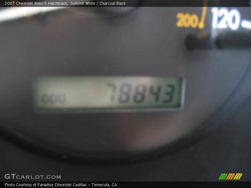 Summit White / Charcoal Black 2007 Chevrolet Aveo 5 Hatchback