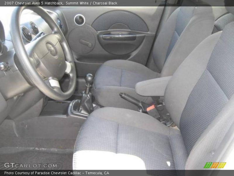 Summit White / Charcoal Black 2007 Chevrolet Aveo 5 Hatchback