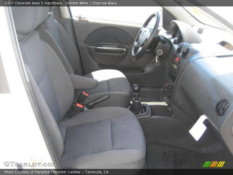 Summit White / Charcoal Black 2007 Chevrolet Aveo 5 Hatchback