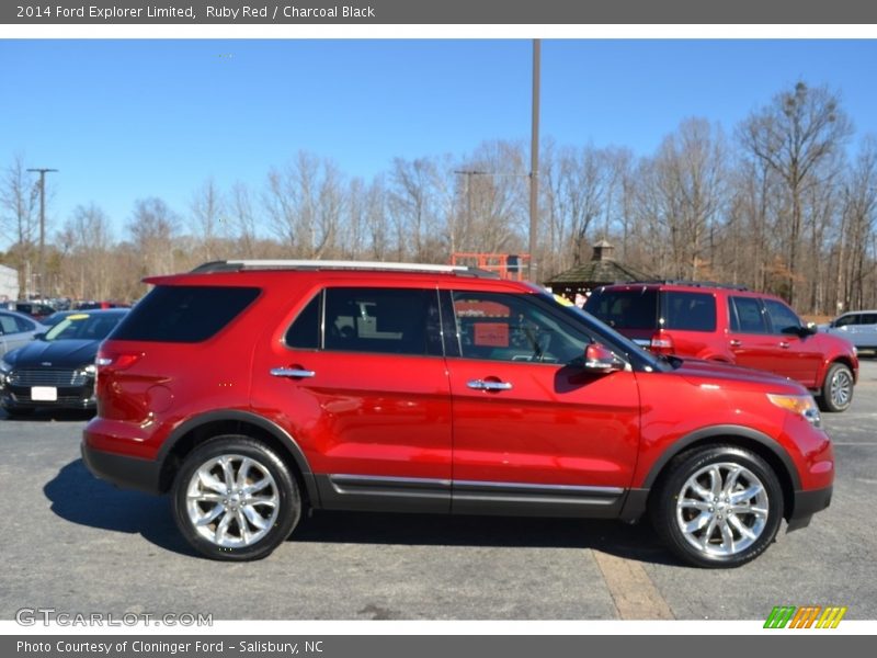 Ruby Red / Charcoal Black 2014 Ford Explorer Limited
