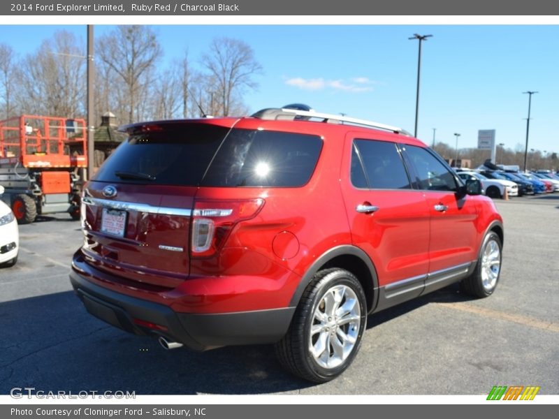 Ruby Red / Charcoal Black 2014 Ford Explorer Limited