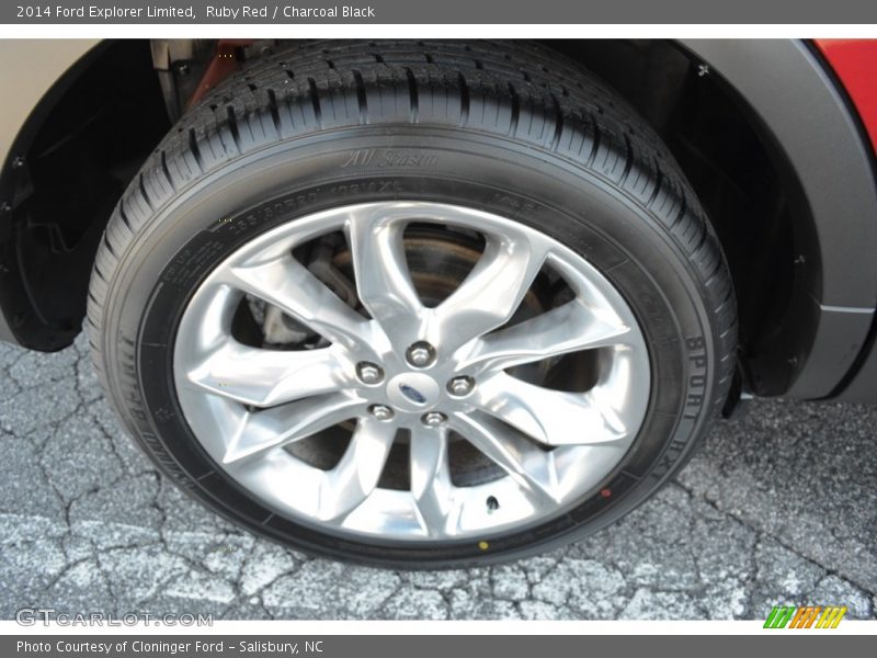 Ruby Red / Charcoal Black 2014 Ford Explorer Limited