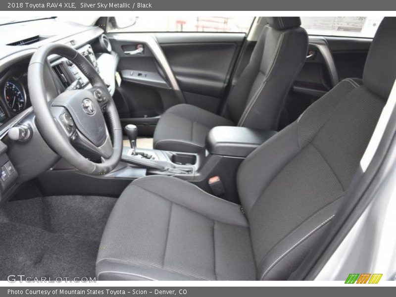 Silver Sky Metallic / Black 2018 Toyota RAV4 XLE