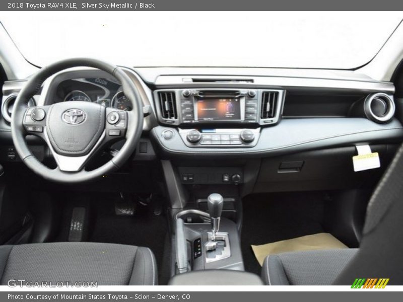 Silver Sky Metallic / Black 2018 Toyota RAV4 XLE