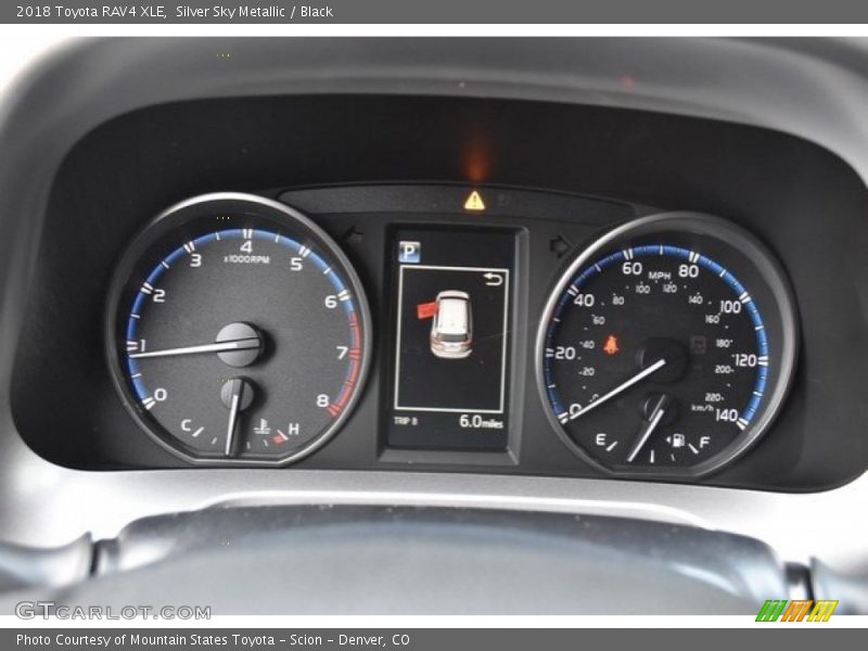 Silver Sky Metallic / Black 2018 Toyota RAV4 XLE