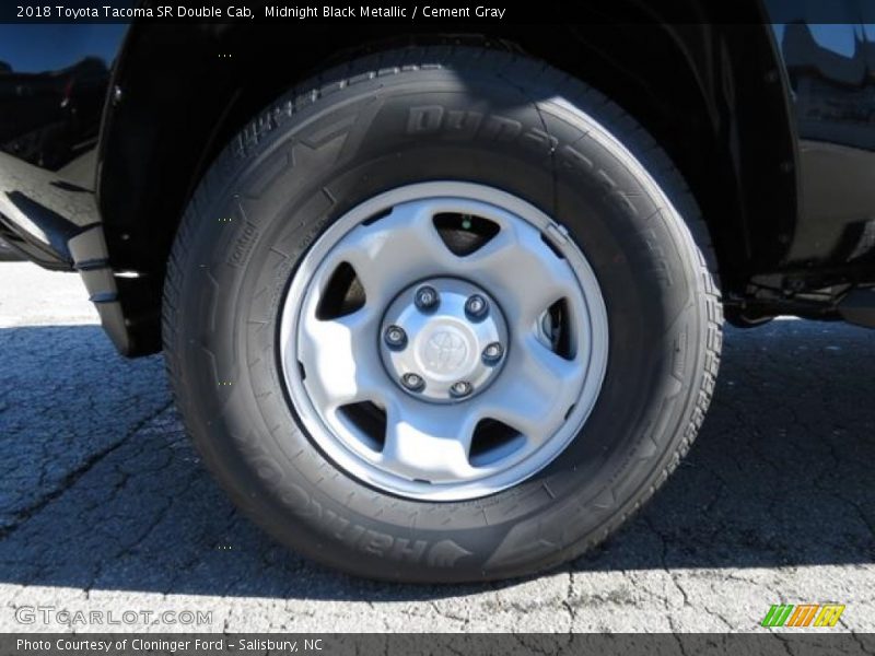 Midnight Black Metallic / Cement Gray 2018 Toyota Tacoma SR Double Cab