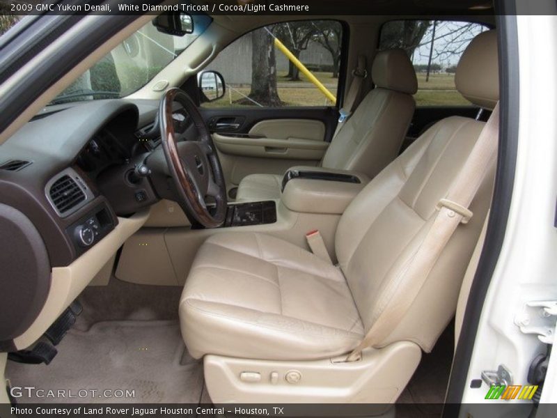 White Diamond Tricoat / Cocoa/Light Cashmere 2009 GMC Yukon Denali