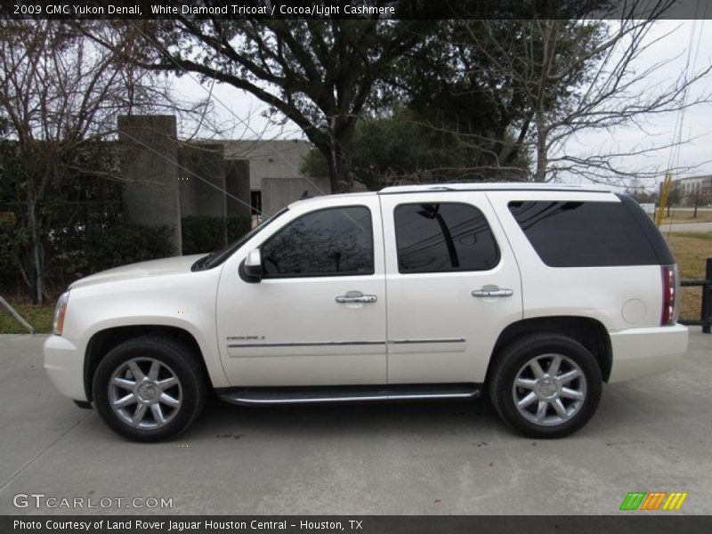 White Diamond Tricoat / Cocoa/Light Cashmere 2009 GMC Yukon Denali