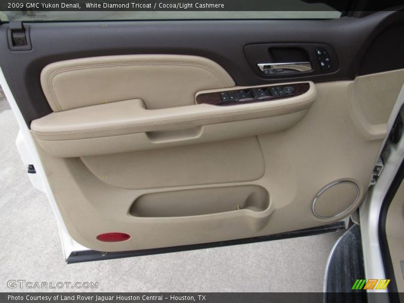 White Diamond Tricoat / Cocoa/Light Cashmere 2009 GMC Yukon Denali