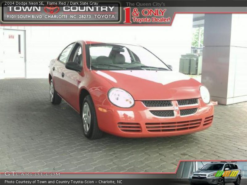 Flame Red / Dark Slate Gray 2004 Dodge Neon SE