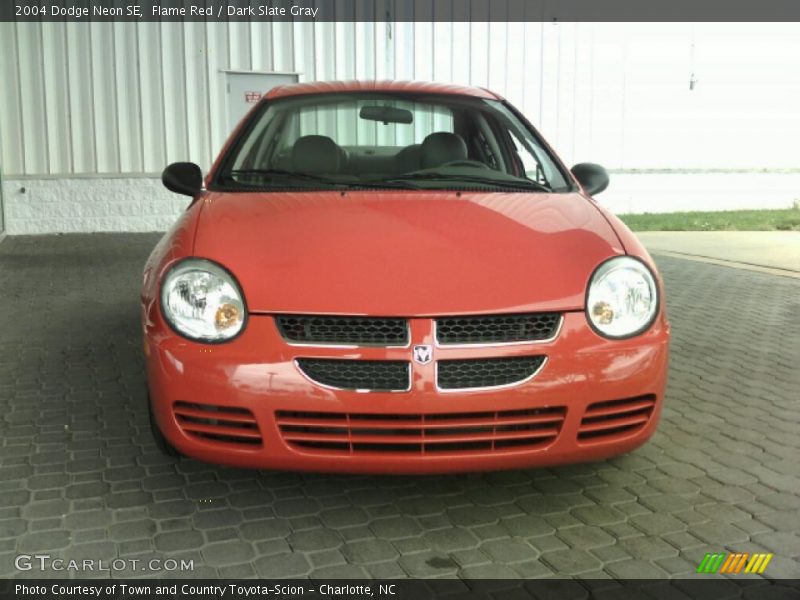 Flame Red / Dark Slate Gray 2004 Dodge Neon SE