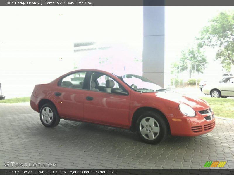 Flame Red / Dark Slate Gray 2004 Dodge Neon SE