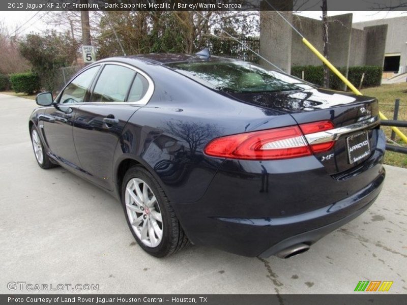Dark Sapphire Metallic / Barley/Warm Charcoal 2015 Jaguar XF 2.0T Premium