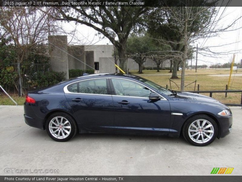 Dark Sapphire Metallic / Barley/Warm Charcoal 2015 Jaguar XF 2.0T Premium