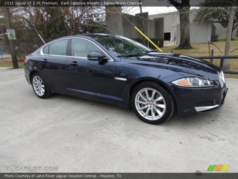 Dark Sapphire Metallic / Barley/Warm Charcoal 2015 Jaguar XF 2.0T Premium