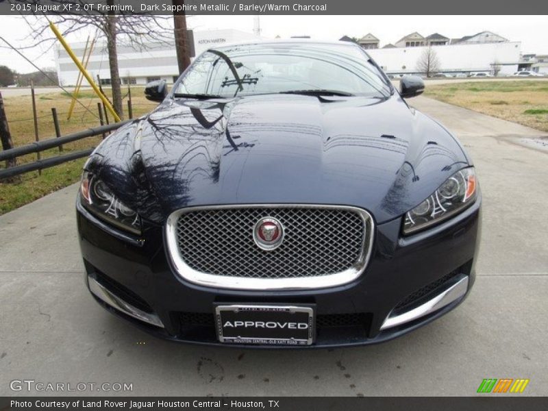 Dark Sapphire Metallic / Barley/Warm Charcoal 2015 Jaguar XF 2.0T Premium