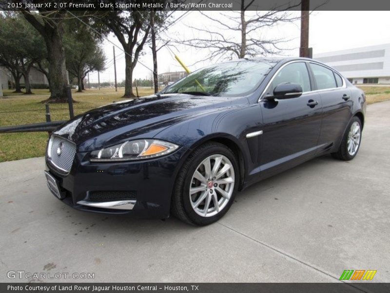 Dark Sapphire Metallic / Barley/Warm Charcoal 2015 Jaguar XF 2.0T Premium